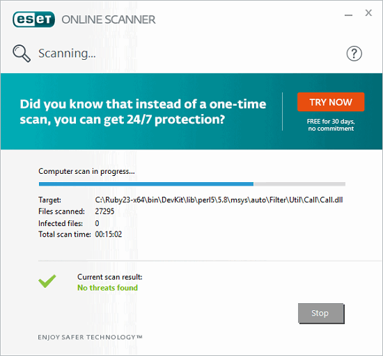 Eset online virus scan