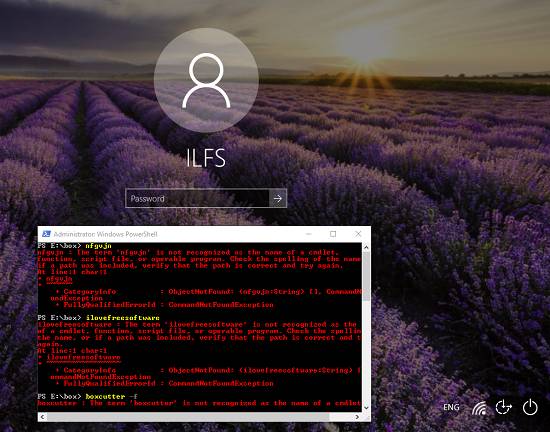 How To Open PowerShell Window On Login Screen In Windows 10