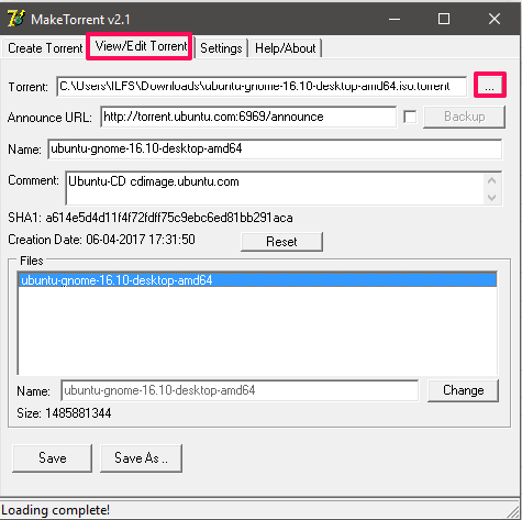 Make Torrent
