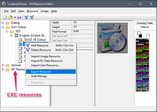 Xn Resource Editor_Explore_EXE_File