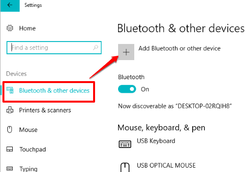 add a bluetooth device