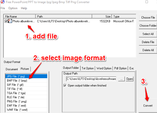 convert pptx to image