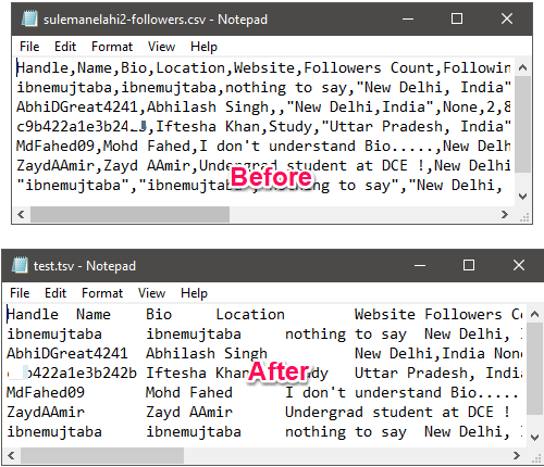 5 Free CSV To TSV Converter Software For Windows