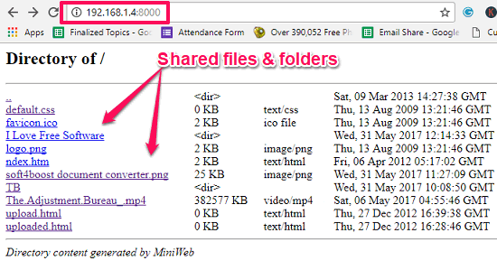 How to Setup an HTTP Server For File Sharing