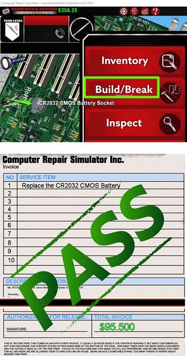 computer repair simulator fixed