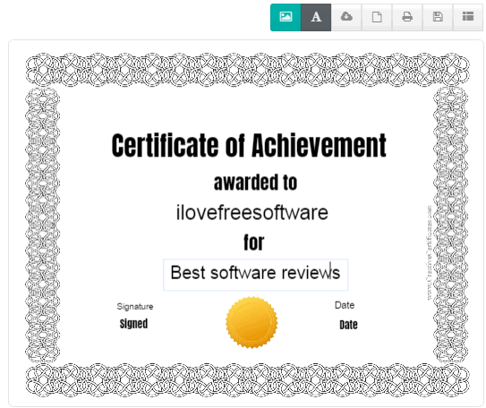 creativecertificates- free online certificate maker