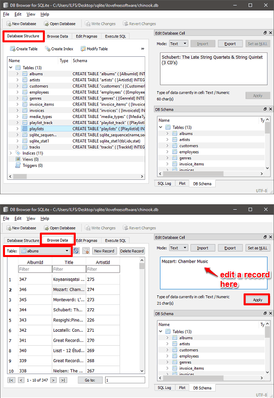 db browser for sqlite edit sqlite