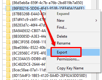 export the key