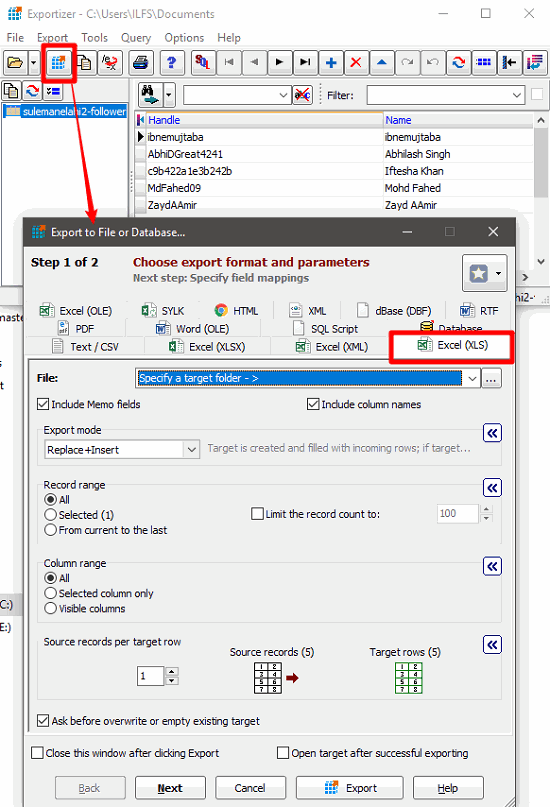 exportizer csv to excel converter