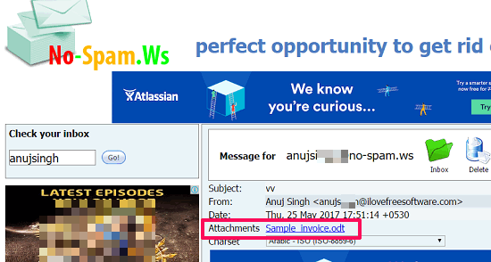 nospam.ws in action