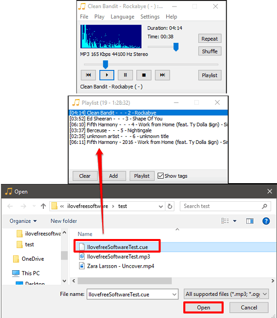 CrystralWolf Audio Player cue sheets