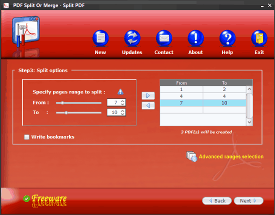 PDF Split Or Merge- interface