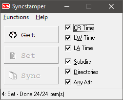 Syncstamper interface