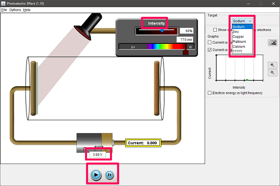 photoelectric effect simulator