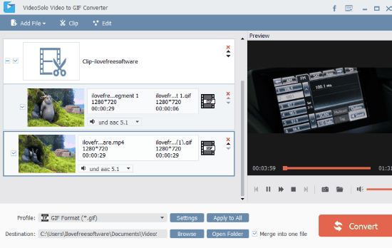 videosolo video to gif converter software