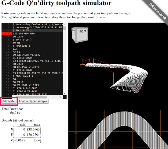 webgcode online gcode viewer