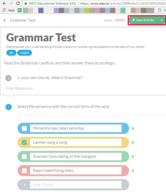 weo create student