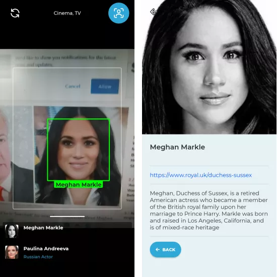 Pop Faces Celebrity Recognition App