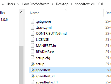 speedtest.py file visible