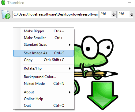 use right click menu options