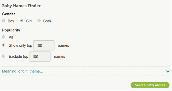 online baby names generator