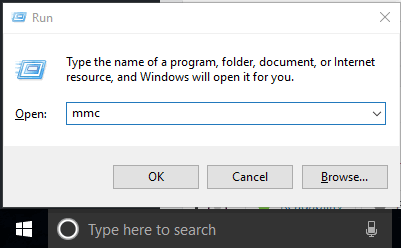 open mmc window