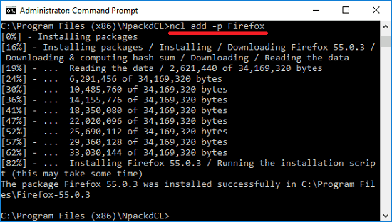 Npackd installing software