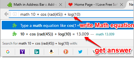 solve math equation directly in address bar of firefox