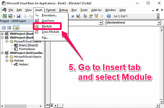 how to reverse geocode coordinates to address in ms excel