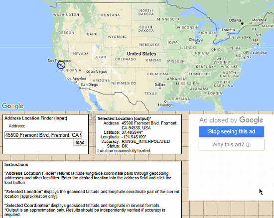 lat long coordinates