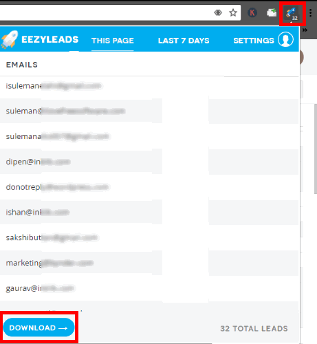 Eezyleads email extractor