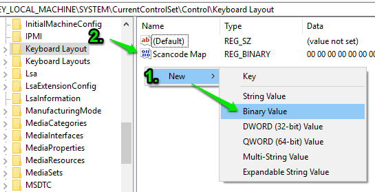 create Scancode Map Binary Value