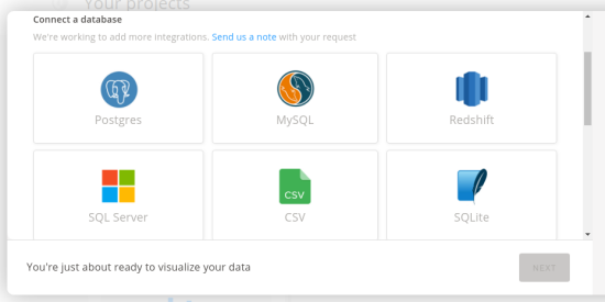 reflect io connect to a database