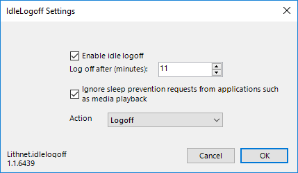 Lithnet idle logoff settings