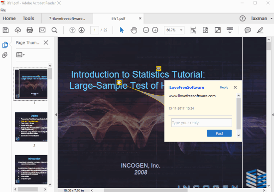 add comments to pdf using adobe acrobat reader dc