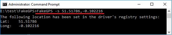 fake gps set coordinates