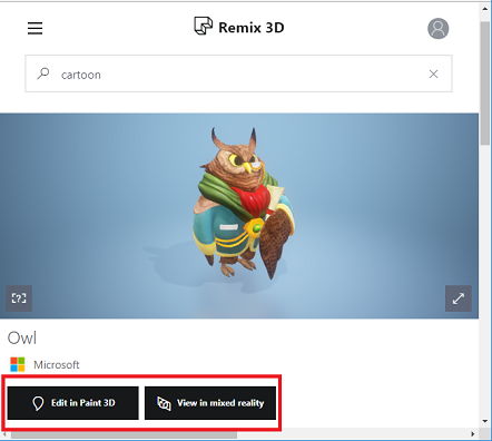 remix 3d open in paint 3d