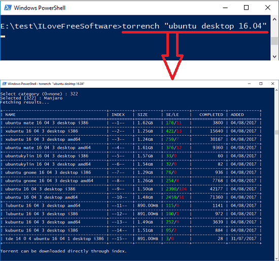 torrent search tool torrench