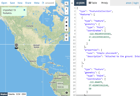 GeoJSON.io: GeoJSON to Shapefile converter