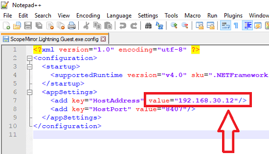 Chnage IP address