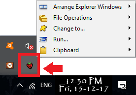 DMEX in system tray