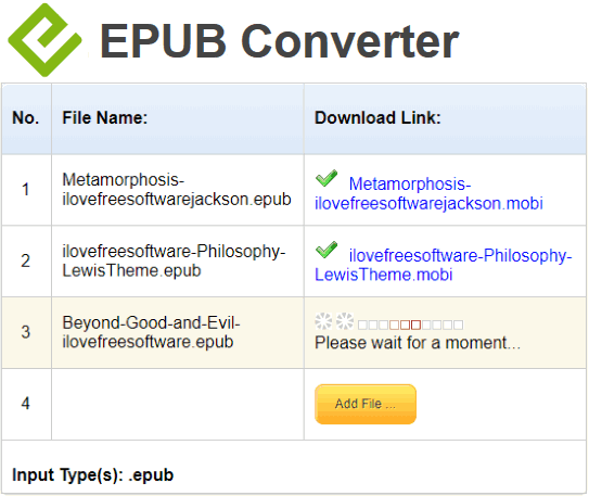 EPUBConverter website