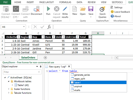 How to Run SQL Queries in Excel