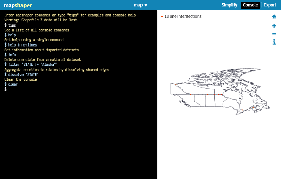 open shapefile