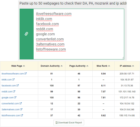 domain authority checker by prepostseo