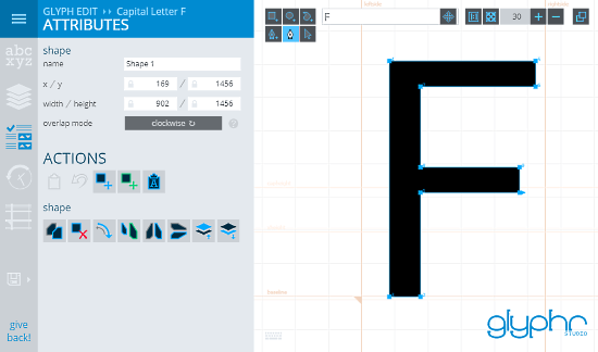 GlyphrStudio: online font creator studio