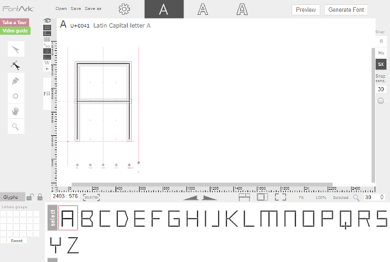 FontArk: create font online