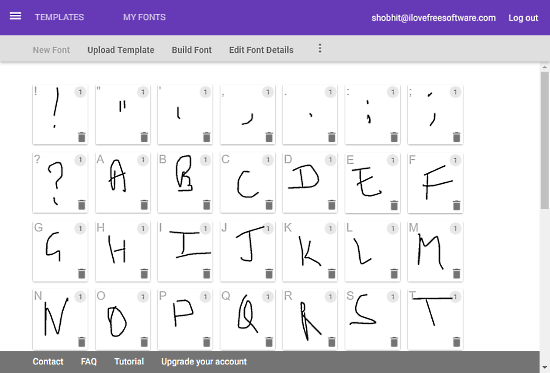 Calligraphr: online font creator