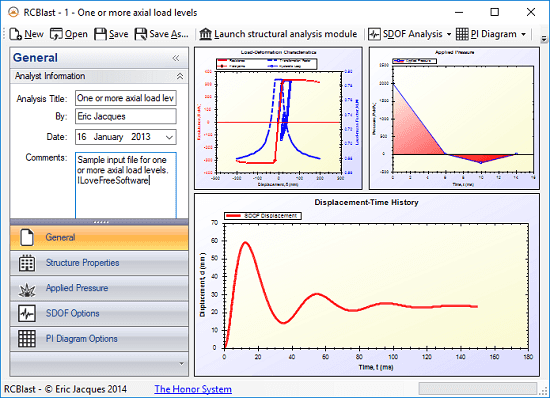 Free Blast Analysis Software for Windows RCBlast