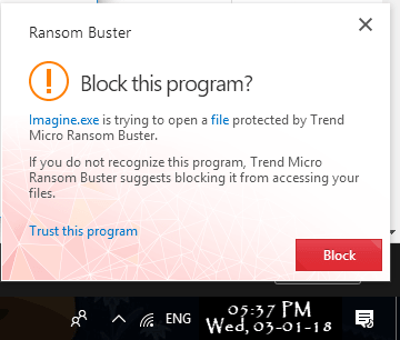 Free Ransomware Blocking Software from Trend Micro RansomBuster